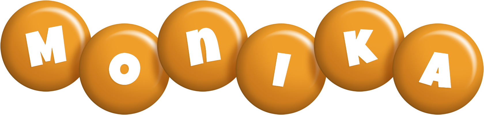 Monika candy-orange logo