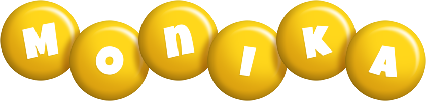 Monika candy-yellow logo