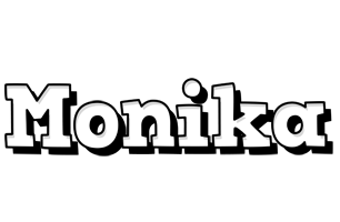 Monika snowing logo