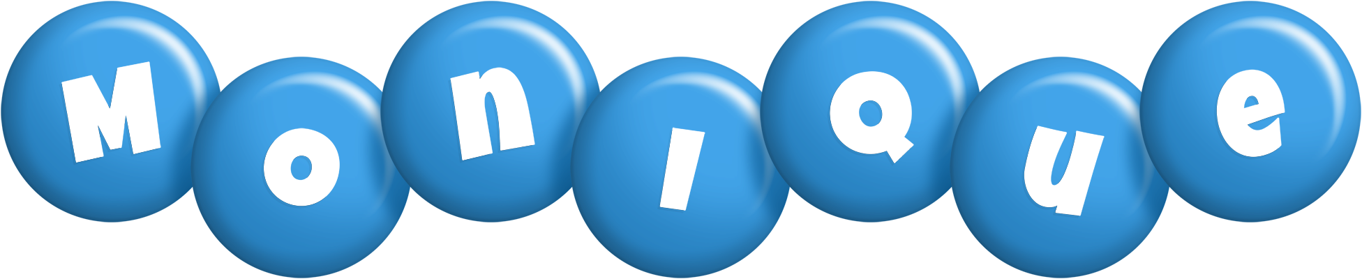 Monique candy-blue logo