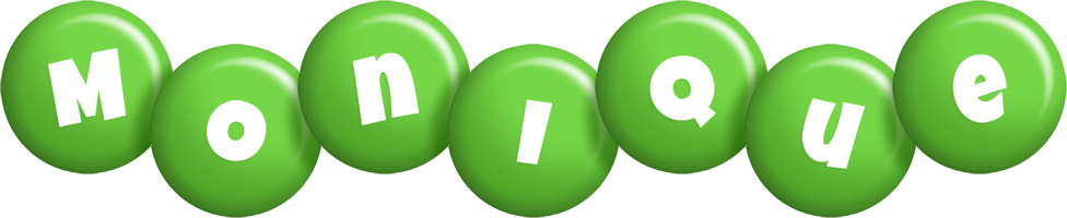 Monique candy-green logo