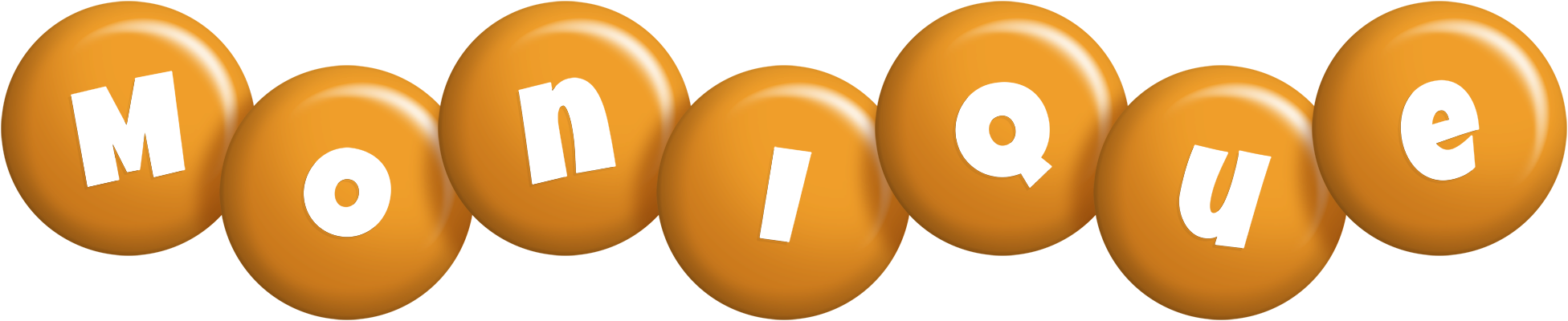 Monique candy-orange logo