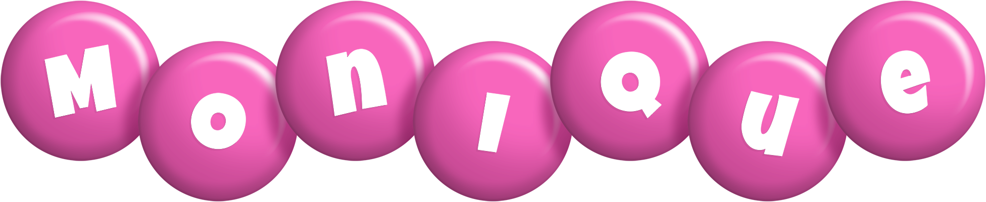 Monique candy-pink logo