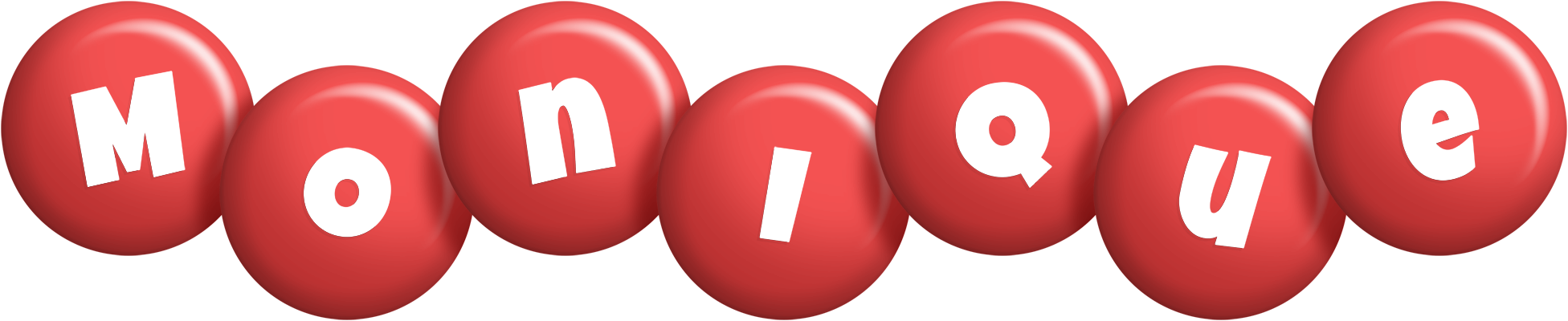 Monique candy-red logo