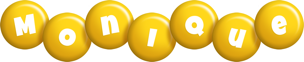 Monique candy-yellow logo