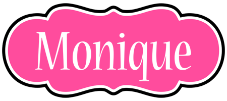 Monique invitation logo