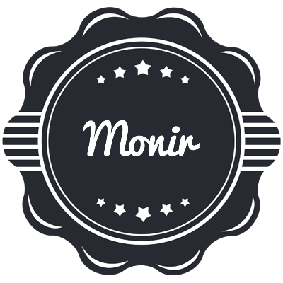 Monir badge logo
