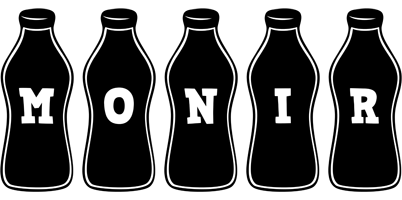 Monir bottle logo