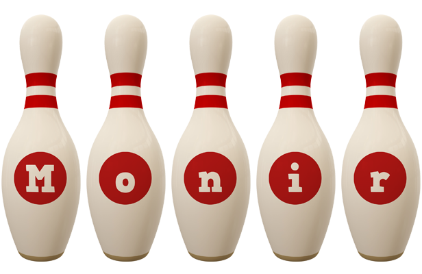 Monir bowling-pin logo