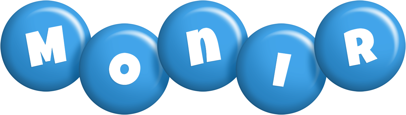 Monir candy-blue logo