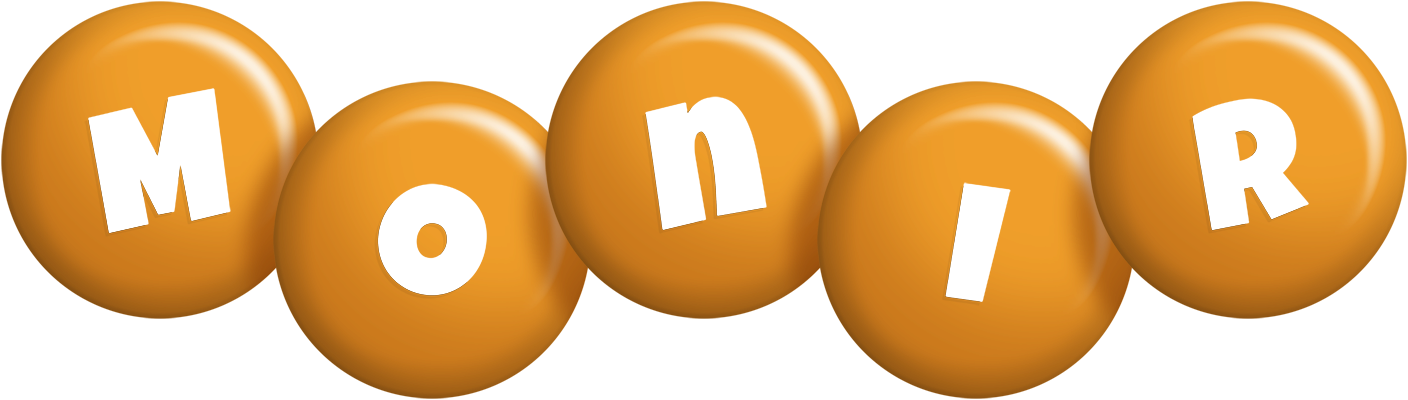Monir candy-orange logo