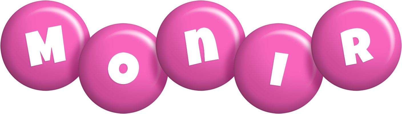 Monir candy-pink logo