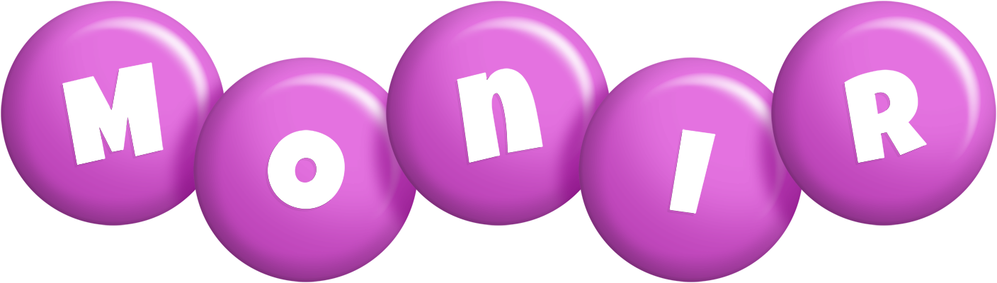 Monir candy-purple logo