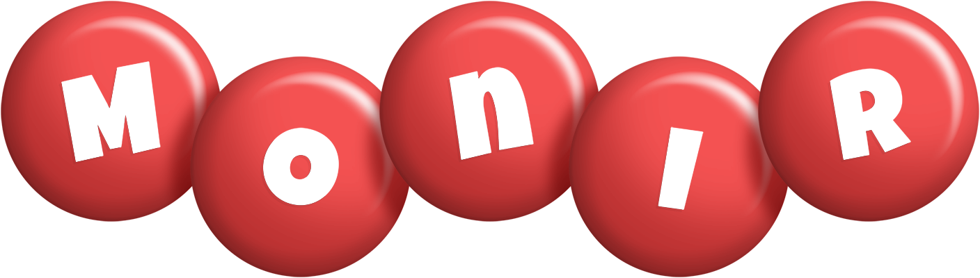 Monir candy-red logo