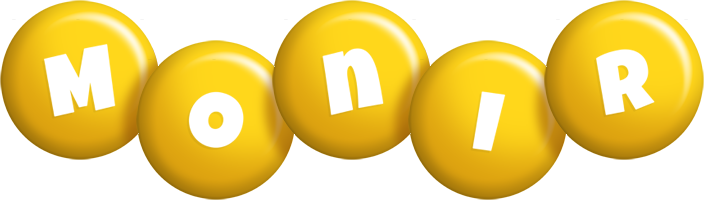 Monir candy-yellow logo