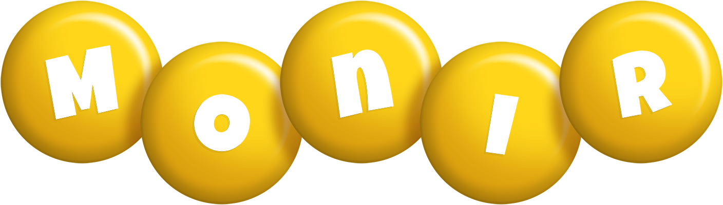 Monir candy-yellow logo