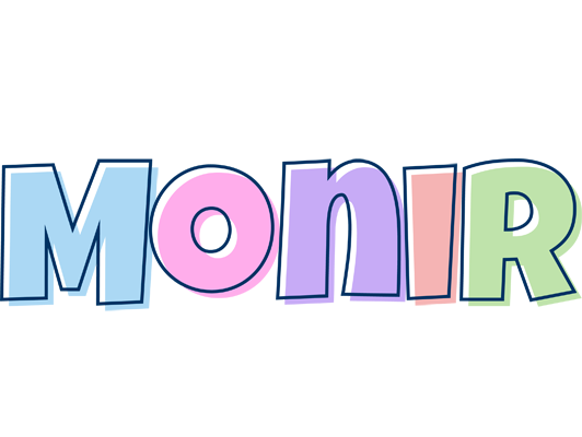 Monir pastel logo