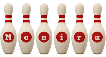 Monira bowling-pin logo