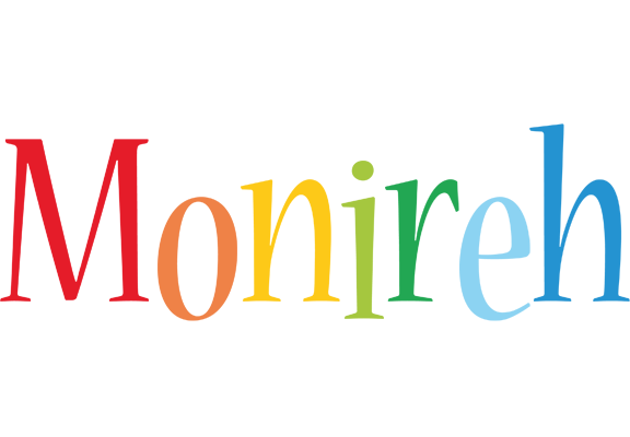Monireh birthday logo