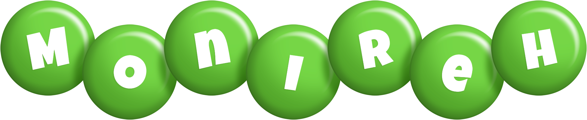Monireh candy-green logo