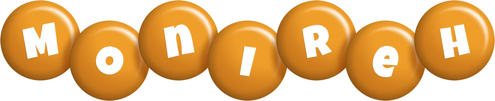 Monireh candy-orange logo