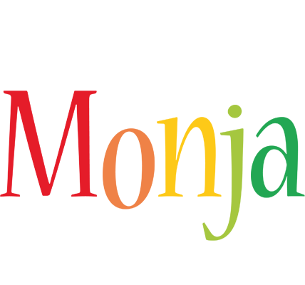 Monja birthday logo