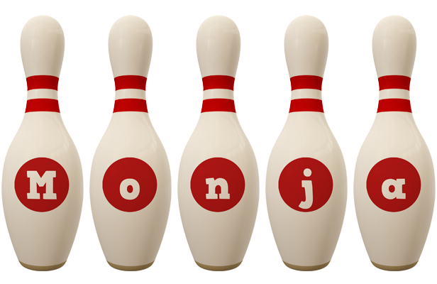 Monja bowling-pin logo