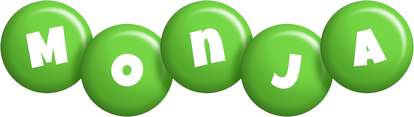 Monja candy-green logo