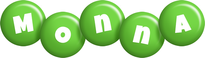 Monna candy-green logo