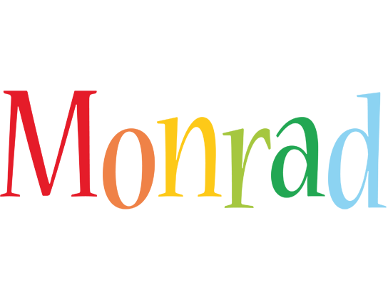 Monrad birthday logo