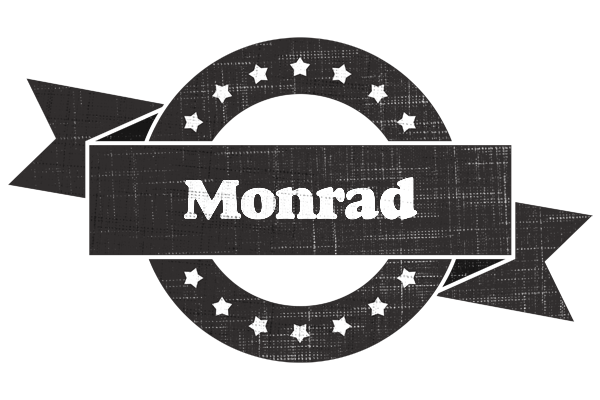 Monrad grunge logo