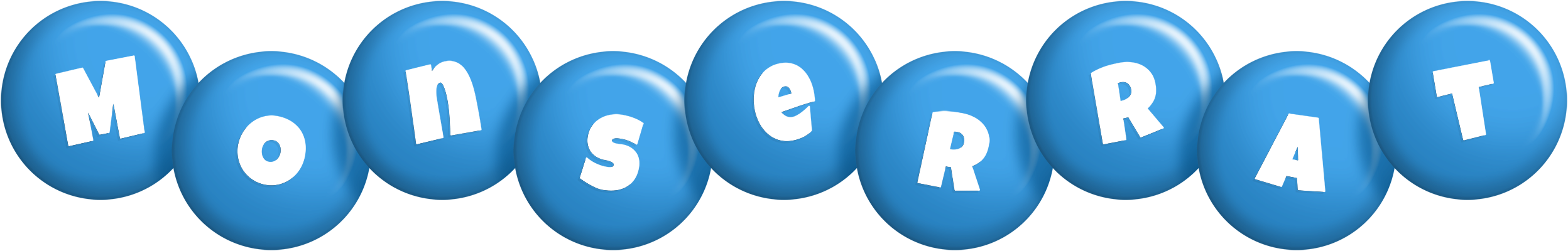 Monserrat candy-blue logo