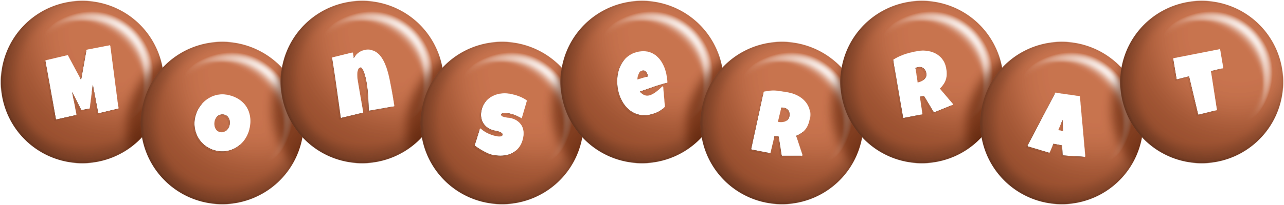 Monserrat candy-brown logo