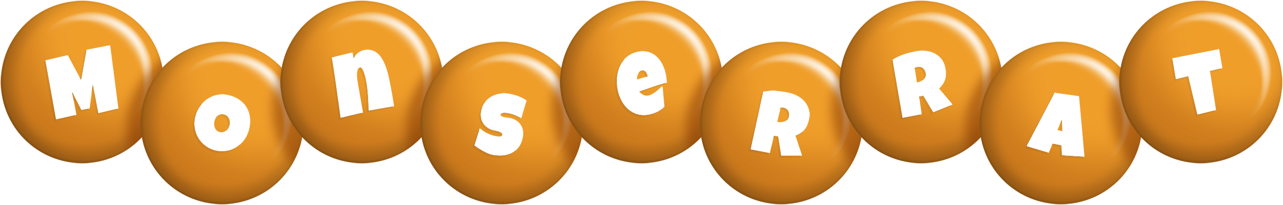 Monserrat candy-orange logo