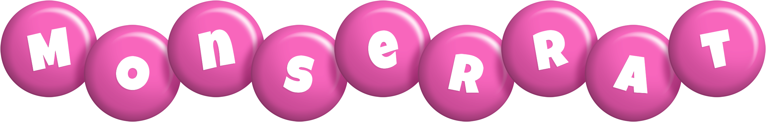 Monserrat candy-pink logo