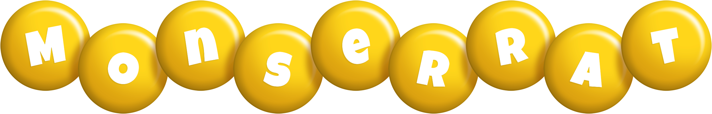 Monserrat candy-yellow logo