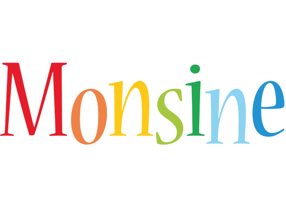 Monsine birthday logo