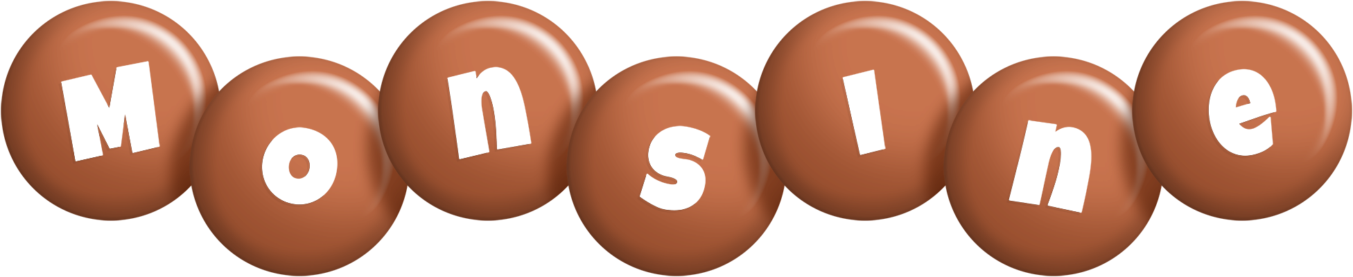 Monsine candy-brown logo