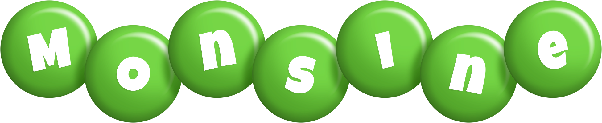 Monsine candy-green logo