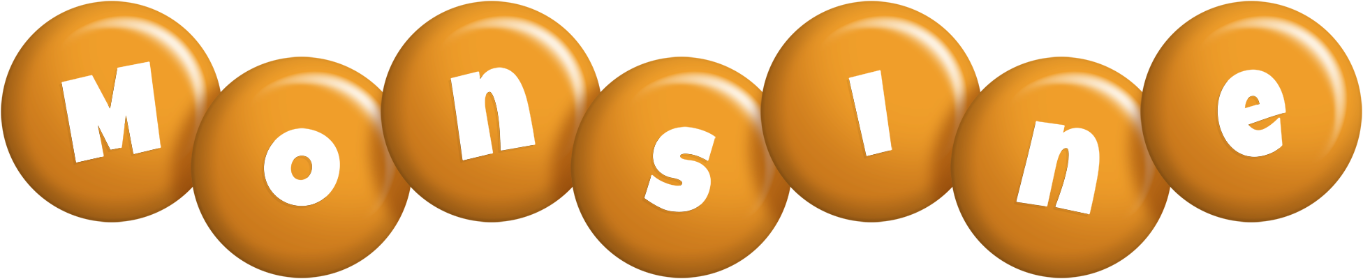 Monsine candy-orange logo