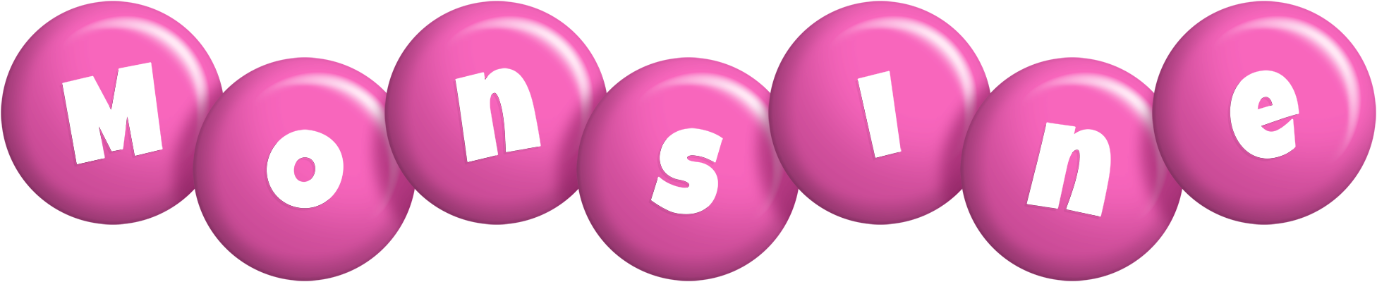 Monsine candy-pink logo
