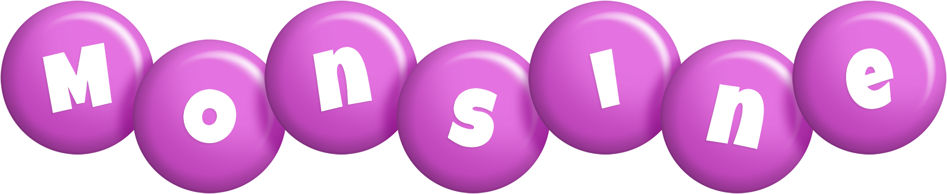 Monsine candy-purple logo