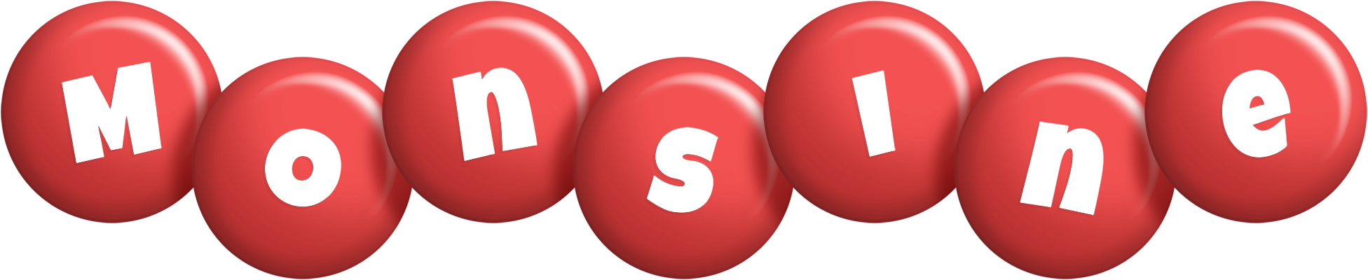 Monsine candy-red logo