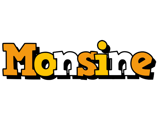 Monsine cartoon logo