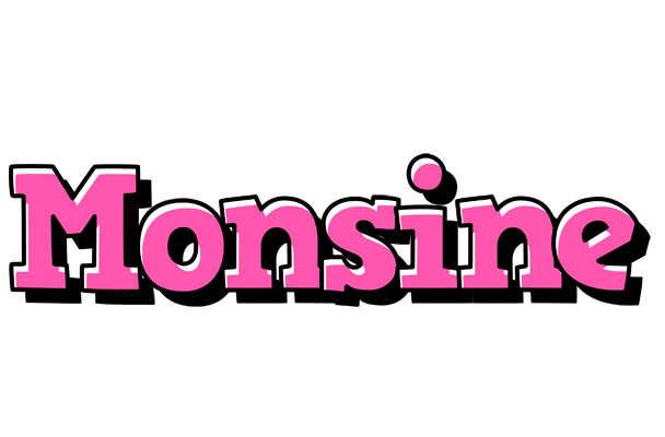 Monsine girlish logo