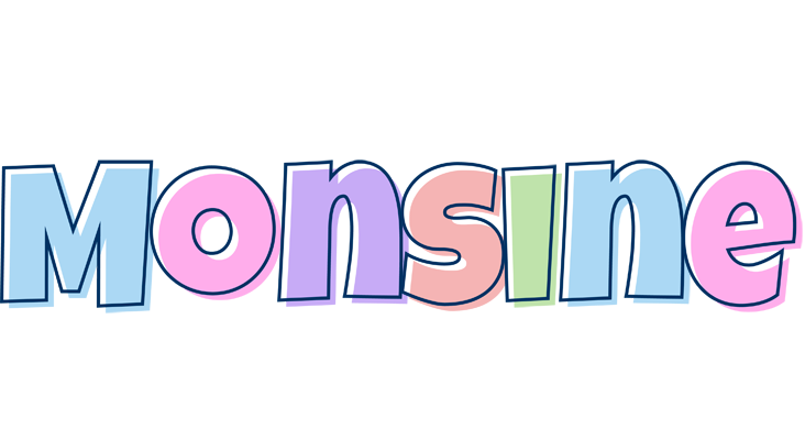Monsine pastel logo