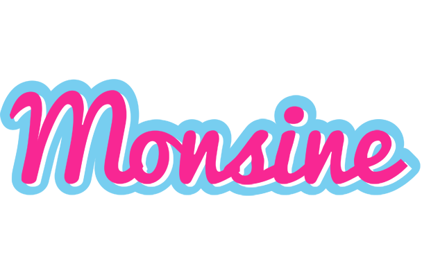 Monsine popstar logo