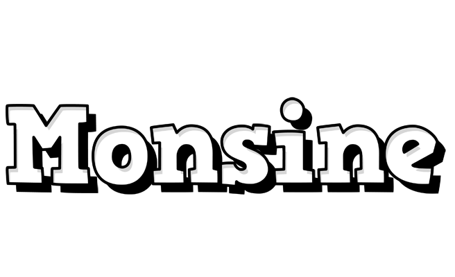 Monsine snowing logo