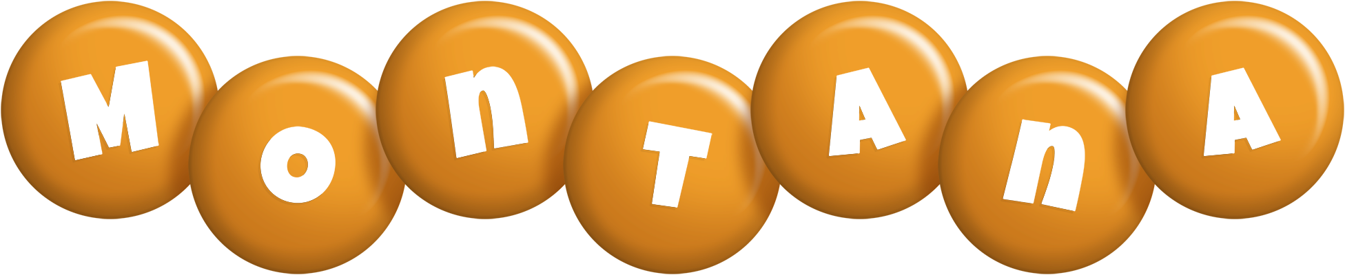 Montana candy-orange logo