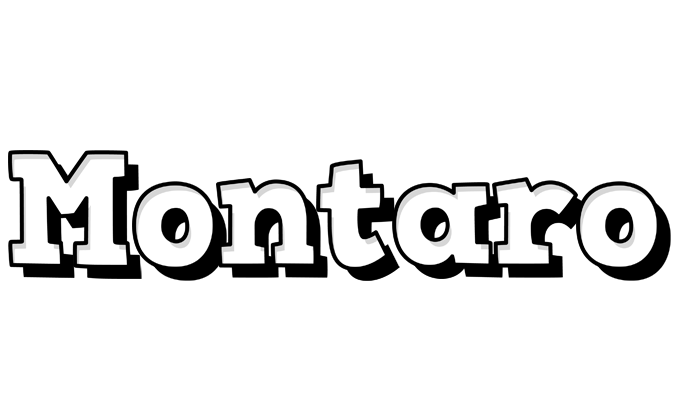 Montaro snowing logo